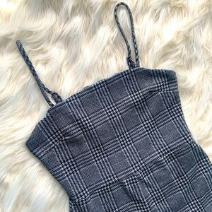 Forever 21 jumpsuit black and white (gray)